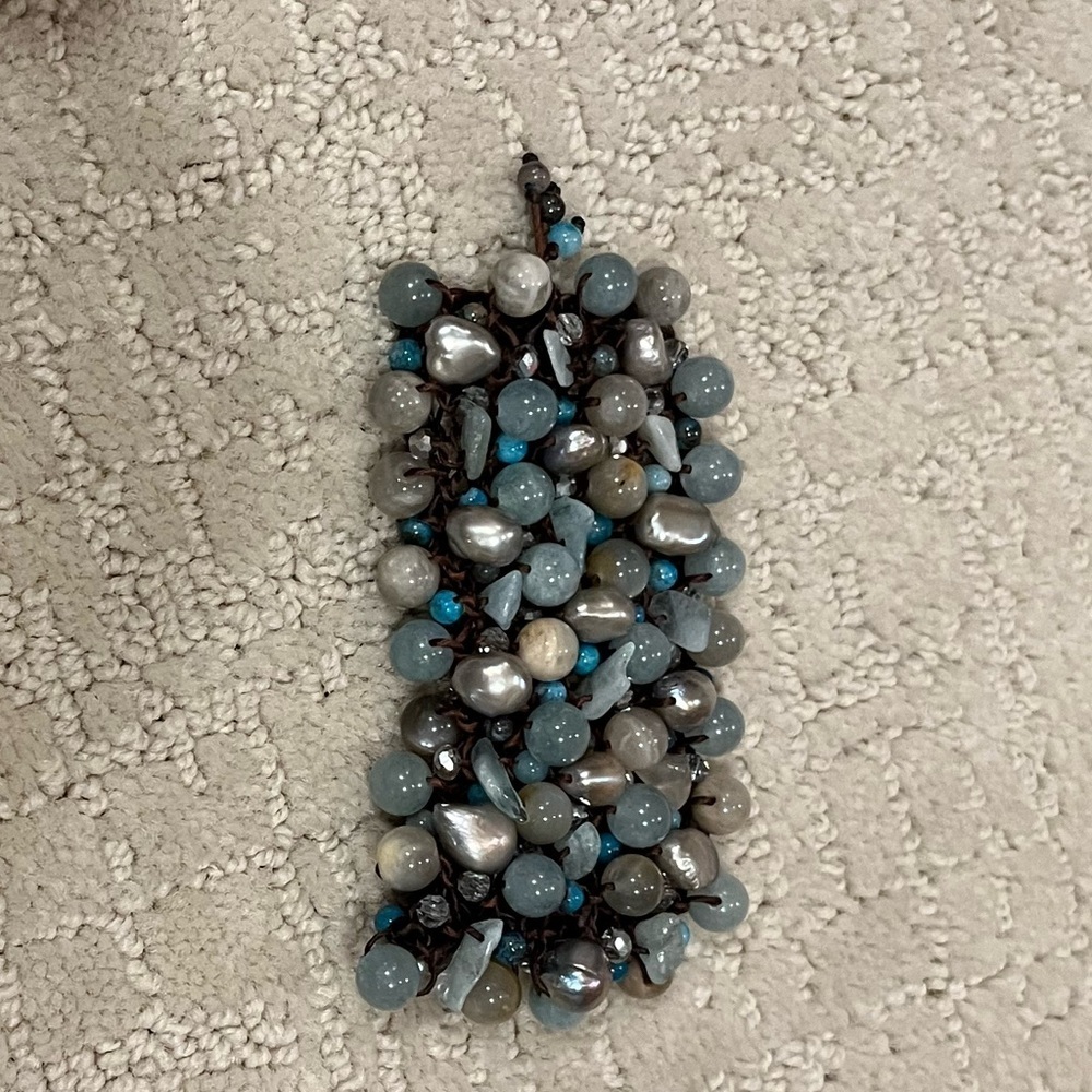 Blue Beaded Bracelet